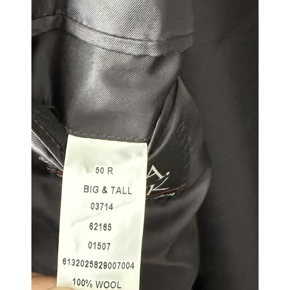 Jos A Bank Signature Collection Grey Plaid Blazer Sport Coat Jacket 2 Button - Picture 11 of 13